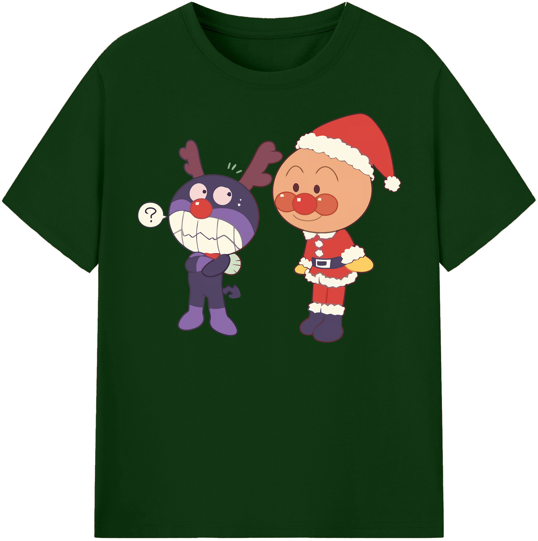 （画像用） アンパンマン Anpanman 綿100％半袖Tシャツ（フロントプリント）
